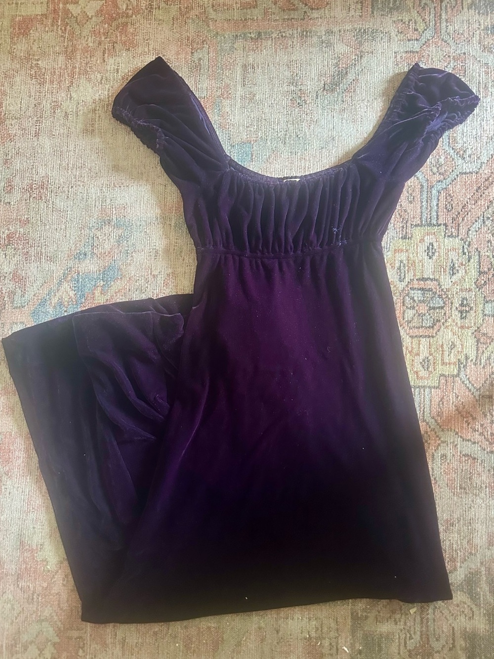Vintage Cache Velvet Empire Waist Gown